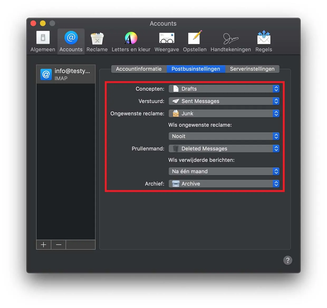 Afbeelding 10 instellen email iOS - Always Ahead