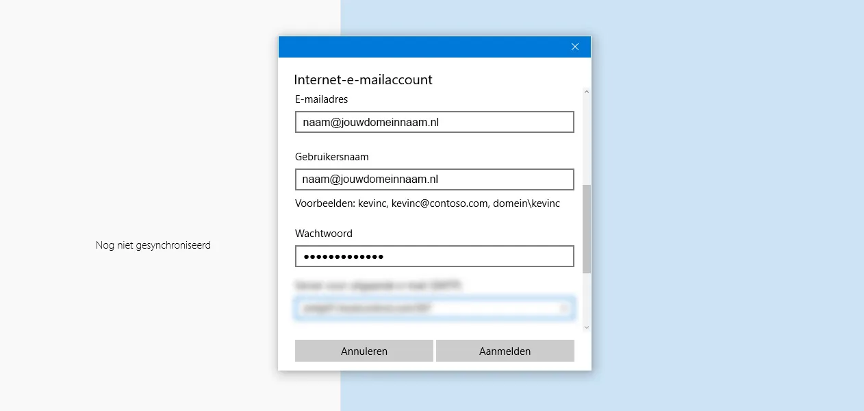Afbeelding 3 instellen Windows Mail 10 - Always Ahead