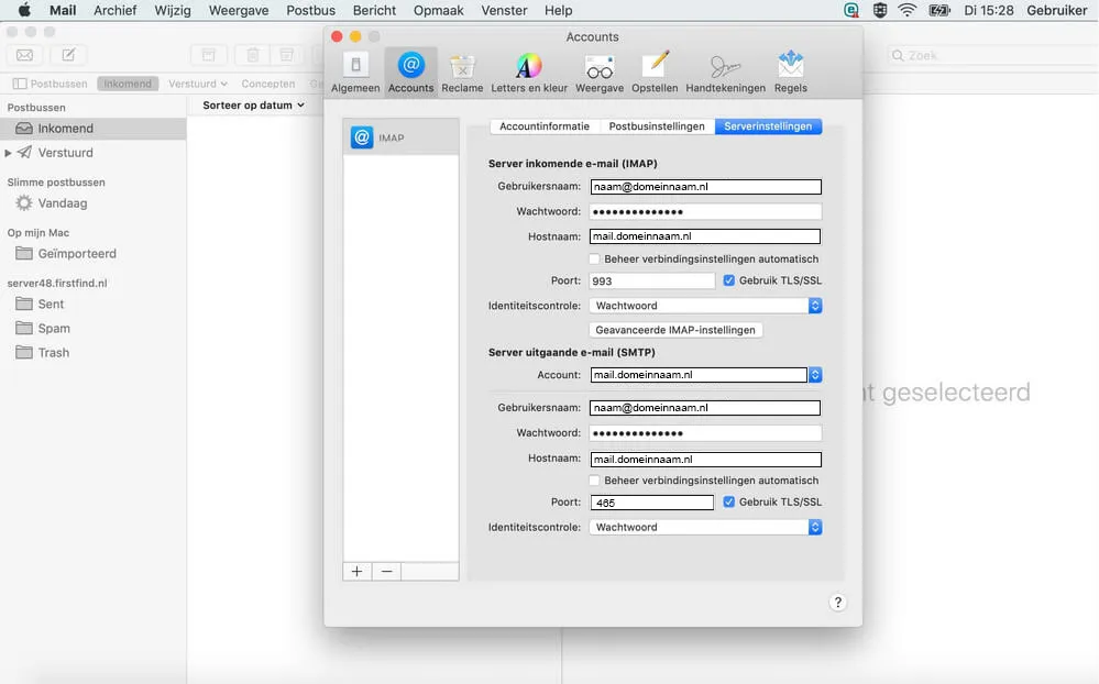 Afbeelding 3 instellen email iOS - Always Ahead