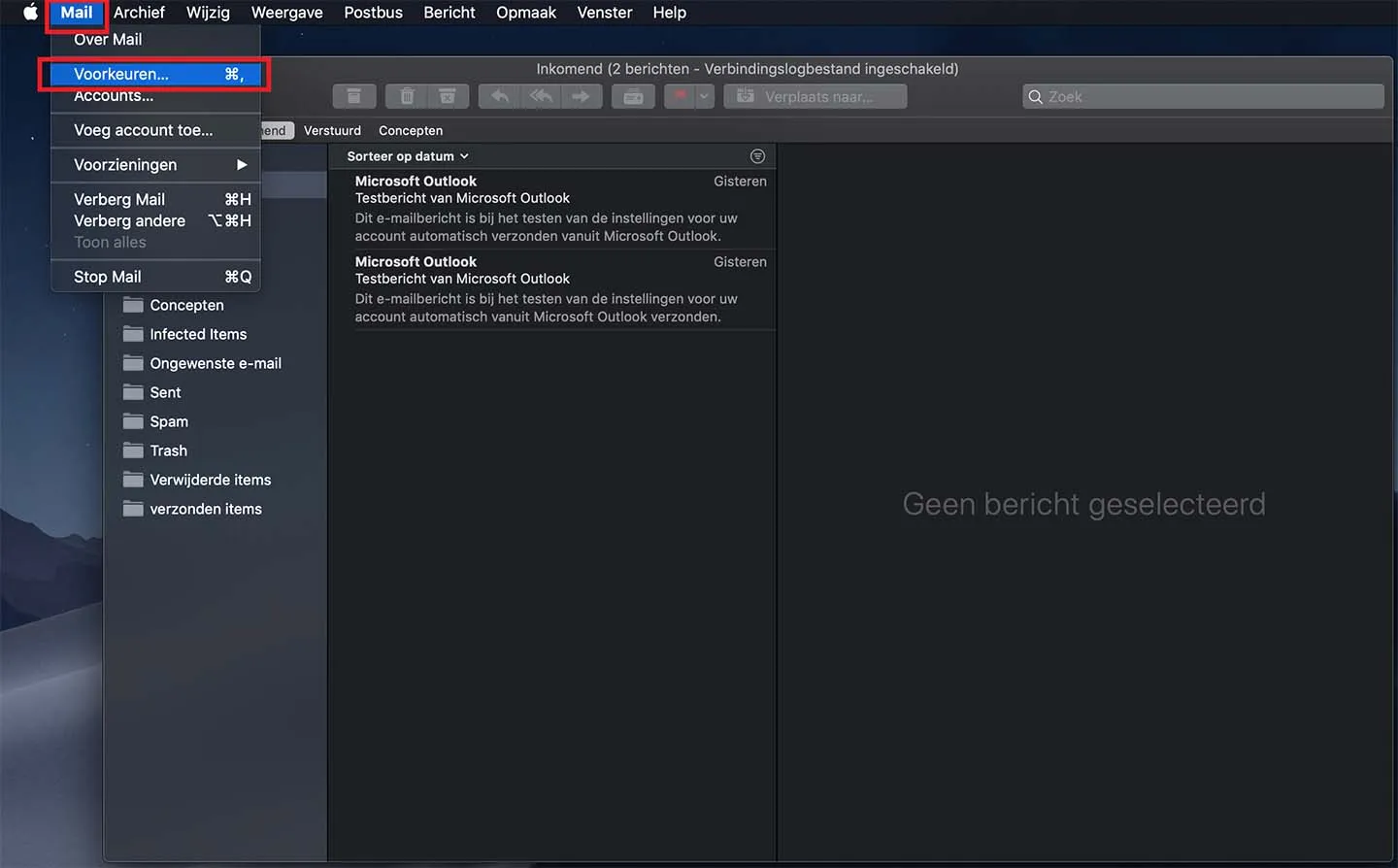 Afbeelding 8 instellen email iOS - Always Ahead